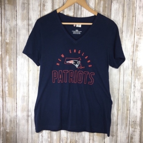NFL Tops - NFL New England Patriots Blue State Tee Women’s Small